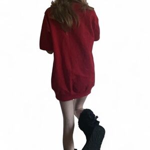 Vintage red sweatshirt/dress